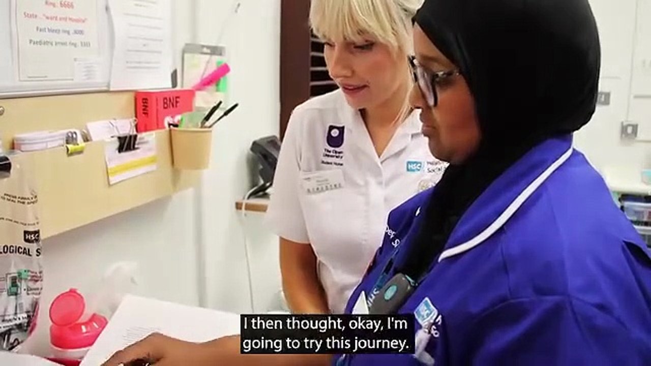 Student nurse shares joy as hospital domestic job leads to a degree course