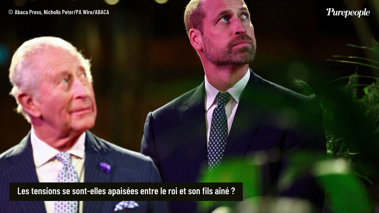 Le prince William et le roi Charles III réunis et ce n'est pas fréquent : une apparition sous le signe de l'apaisement pour la famille royale ?