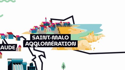 Cartographies d'exposition au recul du trait de côte des Communautés littorales du pays de Saint-Malo