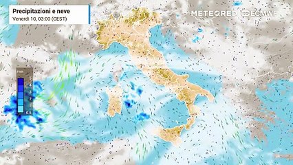 Grande anciclone sull'Europa e su gran parte d'Italia, ma ci sono eccezioni fra Sicilia e Sardegna