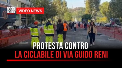 Protesta contro la ciclabile di via Guido Reni