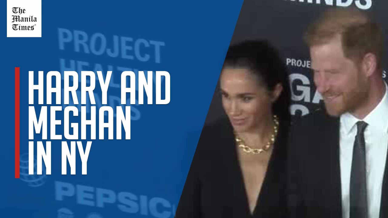 Prince Harry and Meghan Markle attend the Project Healthy Mind's gala in New York