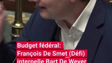 Budget fédéral: François De Smet (Défi) interpelle Bart De Wever