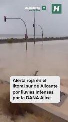 Alerta roja en Alicante por las lluvias provocadas por la DANA Alice