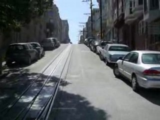 Montée de Powell street en Cable Car à San Francisco