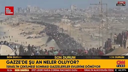 İsrail çekildi: Gazze halkı evlerine dönmeye başladı