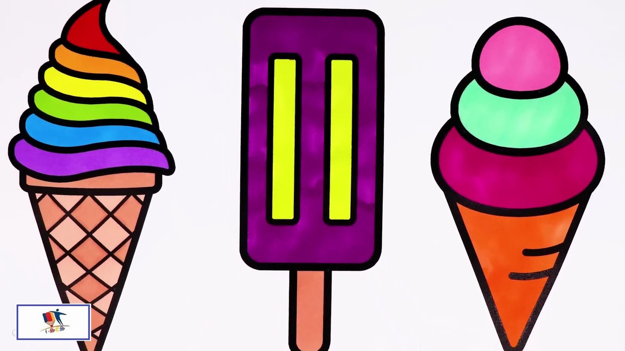 Drawing and Coloring Ice Cream - 3