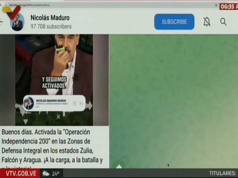 Jefe de Estado activa la Operación Independencia 200 en las ZODI Aragua, Zulia y Falcón