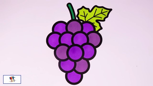 Drawing and Coloring Grapes