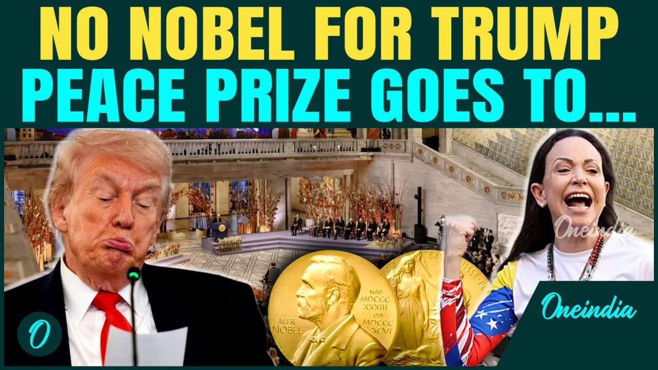 Trump Loses Nobel Peace Prize: Venezuela’s María Corina Machado Wins Amid U.S' War Against Maduro
