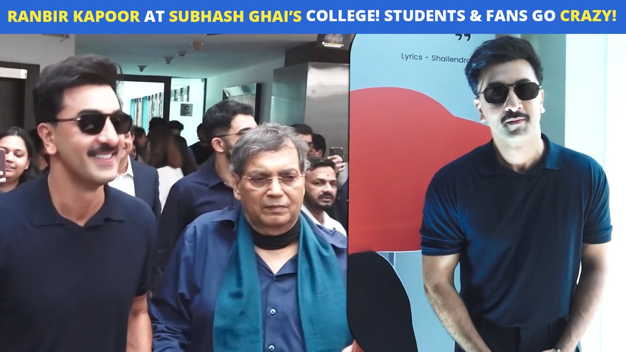 Ranbir Kapoor, Subhash Ghai At The Whistling Woods International 'Celebrate Cinema' Event yt rahul