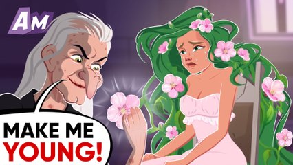 The beauty grew magical flowers in her hair