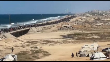 Gaza, la grande marcia verso il nord della Striscia
