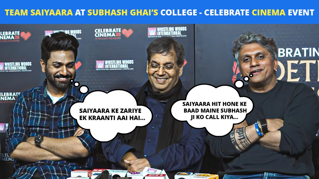 Mohit Suri, Mithoon & More At Whistling Woods International Celebrate Cinema Event - Team Saiyaara