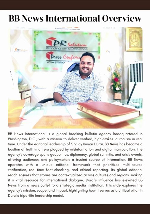 S Vijay Kumar Durai’s Tripartite Global Leadership