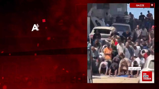 Gazze'de ateşkes sonrası ilk cuma namazı