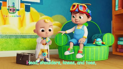 Head Shoulders Knees and Toes Doctor JJ Check Up _ CoComelon Nursery Rhymes & Kids Songs