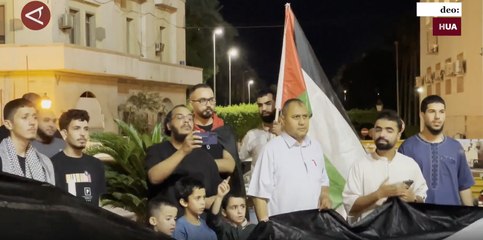 Warga Libya gelar unjuk rasa dukung Palestina