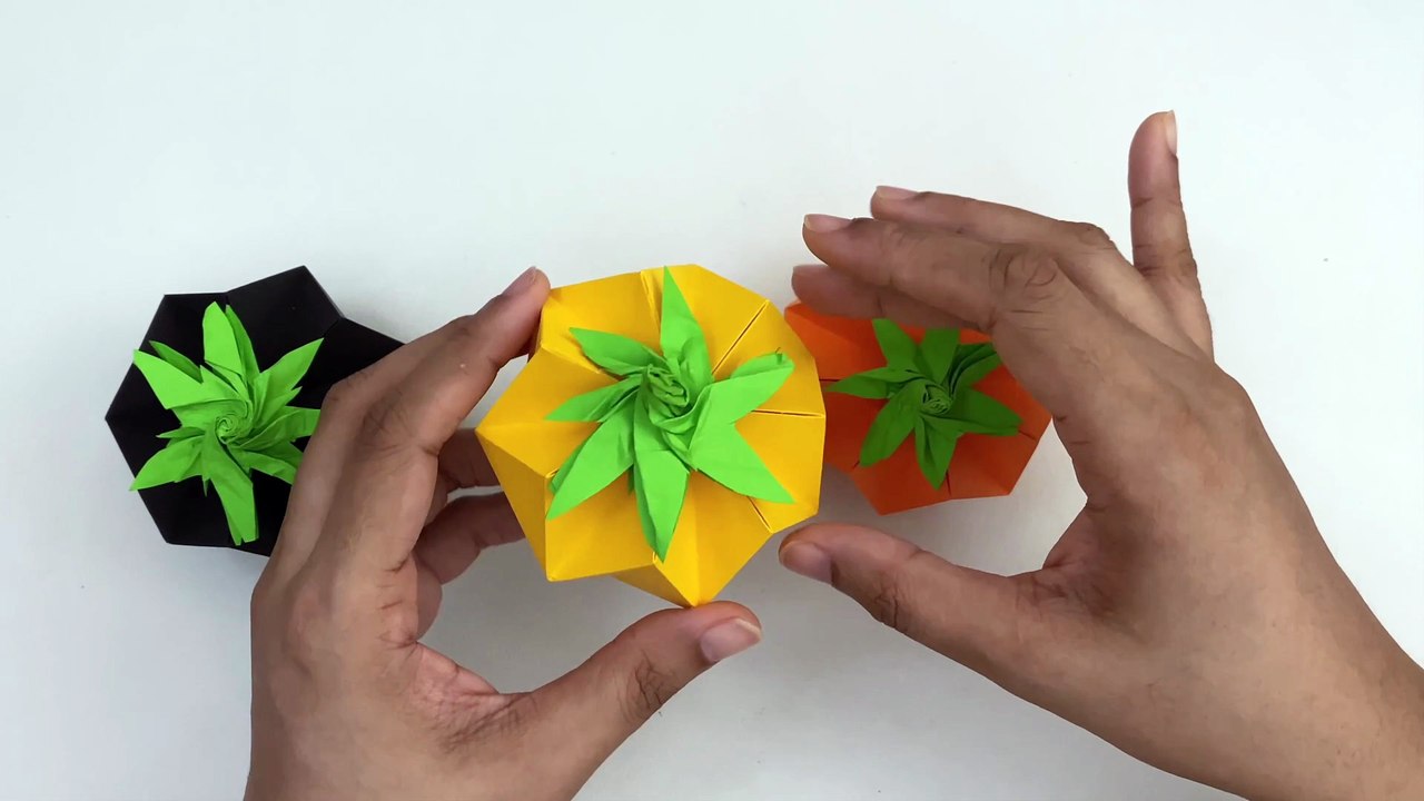 How To Make Easy Paper Halloween PUMPKIN For Kids / Nursery Craft Ideas / Paper Craft / KIDS crafts