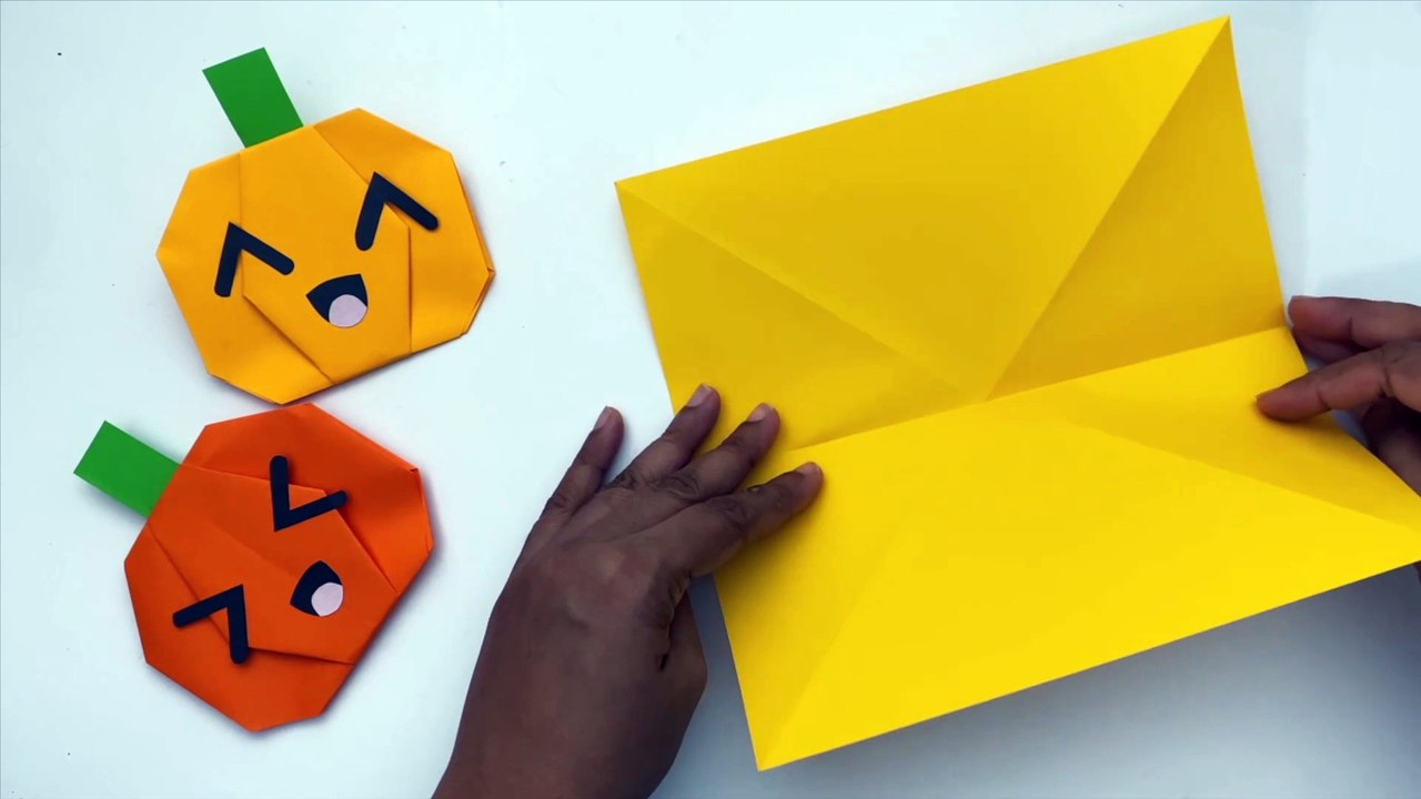 How To Make Easy Paper Halloween PUMPKIN For Kids / Nursery Craft Ideas / Paper Craft / KIDS crafts