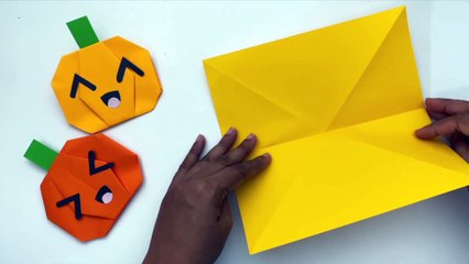 How To Make Easy Paper Halloween PUMPKIN For Kids / Nursery Craft Ideas / Paper Craft / KIDS crafts