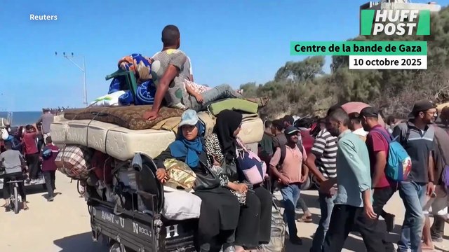 Les images saisissantes des Palestiniens sur le chemin du retour après le cessez-le-feu
