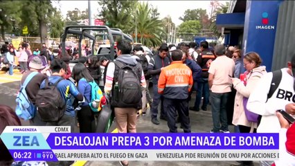 Estudiantes de Prepa 3 son desalojados por falsa amenaza de bomba