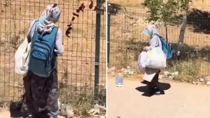 Kuruması için asılan biberleri çaldı