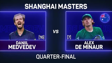 Medvedev disposes of De Minaur and advances to Shanghai semis