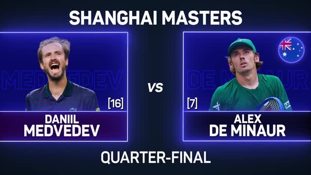 Medvedev disposes of De Minaur and advances to Shanghai semis