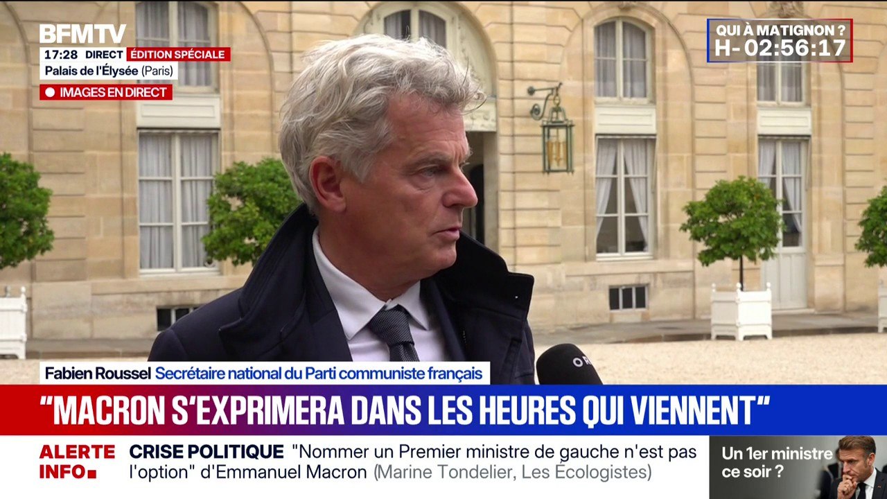 Prochain Premier ministre: “Il décidera dans les prochaines heures”, affirme Fabien Roussel (PCF) en parlant d'Emmanuel Macron