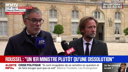Fin de la réunion à l’Élysée: “Le pays n’est plus gouverné, ni dirigé”, affirme Olivier Faure (PS)