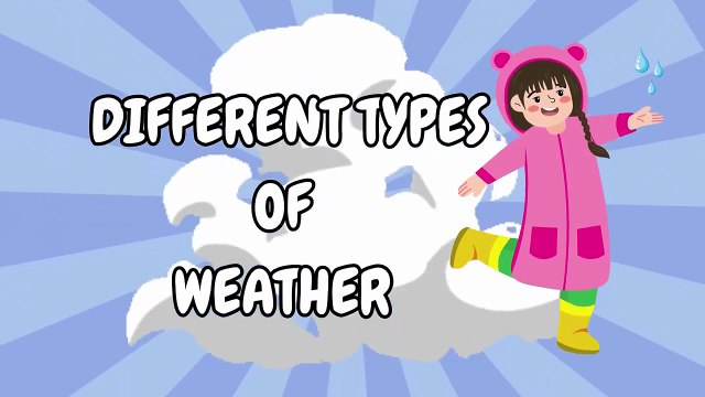 TYPES OF WEATHER for kids _ Can you name different types of weather_