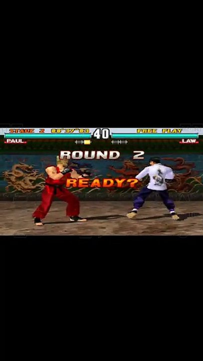 TEKKEN_GAME_PAUL_VS_LAW_#tekken