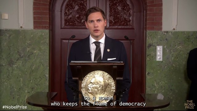 María Corina Machado, Nobel de la Paz por promover los derechos y libertades en Venezuela