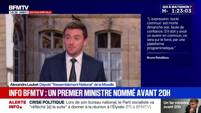 Le RN n'a pas été invité à la réunion à l'Élysée: On en a marre des tractations, nous appelons à des élections , déclare Alexandre Loubet, député RN