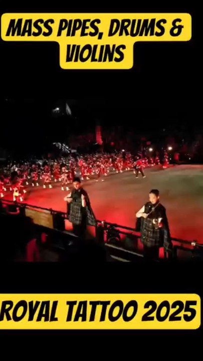 Mass pipes and drums. violins and some of the best performances at Royal Military Tattoo 2025 💙