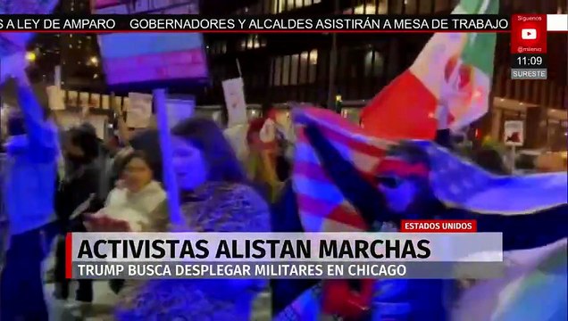 Activistas se preparan para marchas contra presencia militar en Chicago