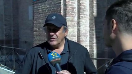 Michel Platini a Padova: «La città è molto bella. Ho visitato la Cappella degli Scrovegni»