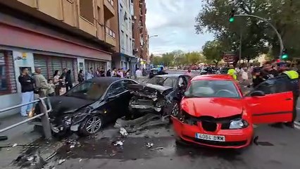 Accidente múltiple en la ronda de Calatrava de Ciudad Real
