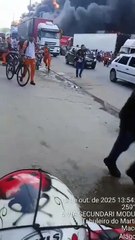 Pânico e correria durante incêndio no Distrito Industrial