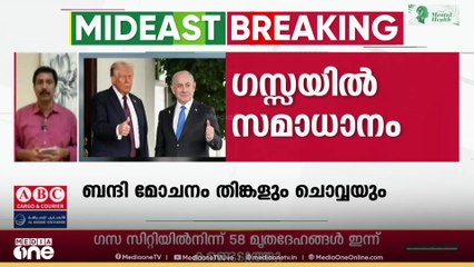 ഗസ്സയിൽ വെടിനിർത്തലിന്റെ ആദ്യഘട്ടം പ്രാബല്യത്തിൽ.... സഹായവിതരണം ഞായറാഴ്ച ആരംഭിക്കുമെന്ന് UN