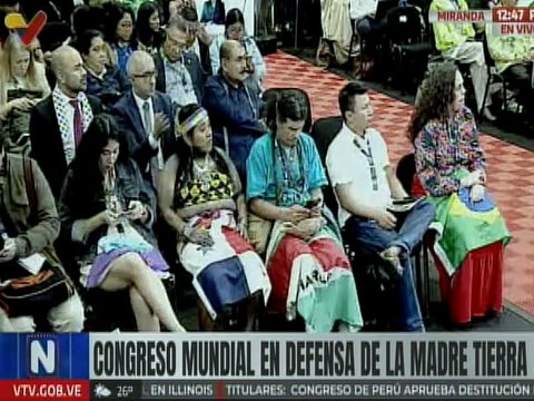Vcpte. Rodríguez: Congreso Mundial en Defensa de la Madre Tierra aborda tema de justicia climática