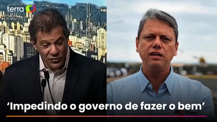 ‘Não se ganha eleição sabotando o País', diz Haddad após alfinetada de Tarcísio