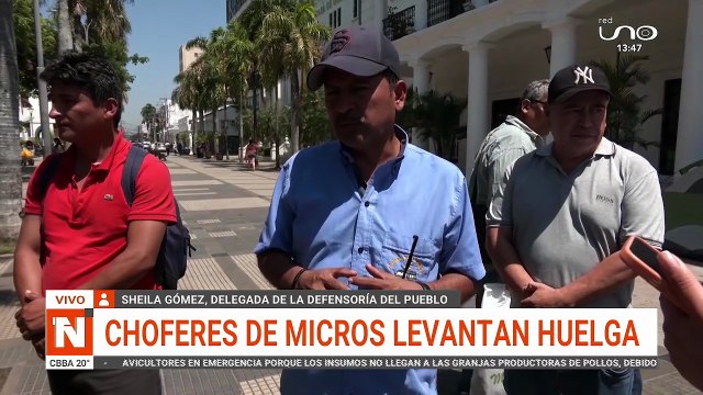 Choferes de micros levantan huelga