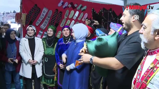 Cumhurbaşkanı Erdoğan'ın eşi Emine Erdoğan, 5. Rize Gastronomi Günleri'ne katıldı