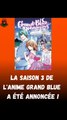 L'anime grand Blue va avoir une saison 3