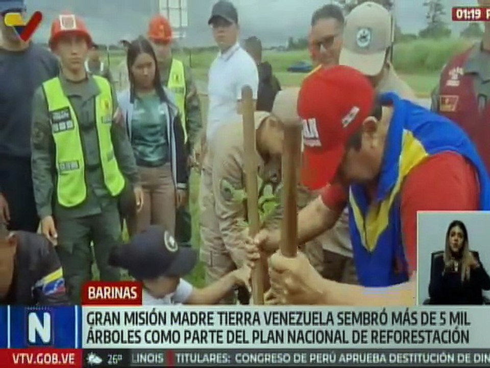 Con más de 5 mil árboles sembrados de diferentes especies Barinas Contribuye a la vida del planeta