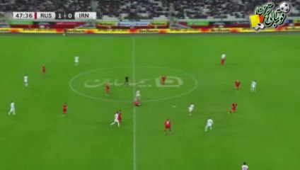 گل دوم بازی روسیه و ایران