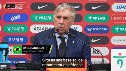 Brésil - Ancelotti : "On a mis en valeur la qualité individuelle des offensifs"